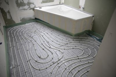 Heated flooring installation