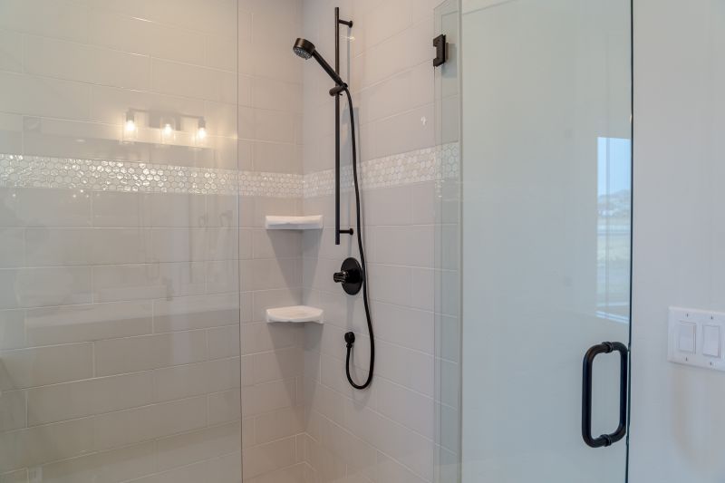 Contemporary Shower with Glass Walls